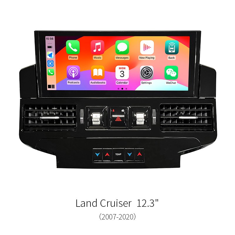 12.3″ Android Car Stereo For Toyota Land Cruiser 2007‑2020 8‑Core 1920*720 GPS CarPlay Radio Multimedia Player