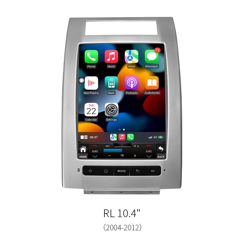8‑Core Vertical Android Car Head Unit for Acura RL 2004‑2012