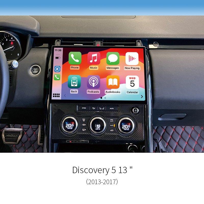 Android Car Head Unit 13″ Wireless CarPlay Android Auto Stereo Radio for Land Rover Discovery 5 2013‑2017
