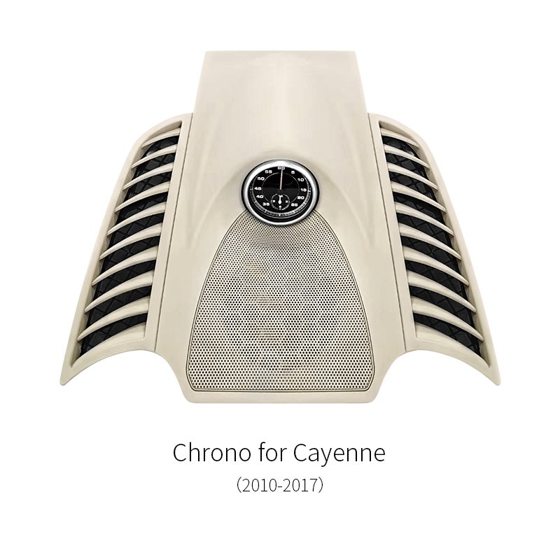 Chrono Clock Dashboard Cover For Porsche Cayenne 2010‑2017 Interior Modification Part