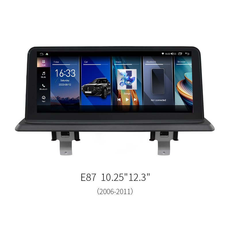 10.25"/12.3" 8-Core Android Car Head Unit for BMW 1 Series E87 2006-2011 1920*720 HD Touch Screen Infotainment Car Stereo Upgrade