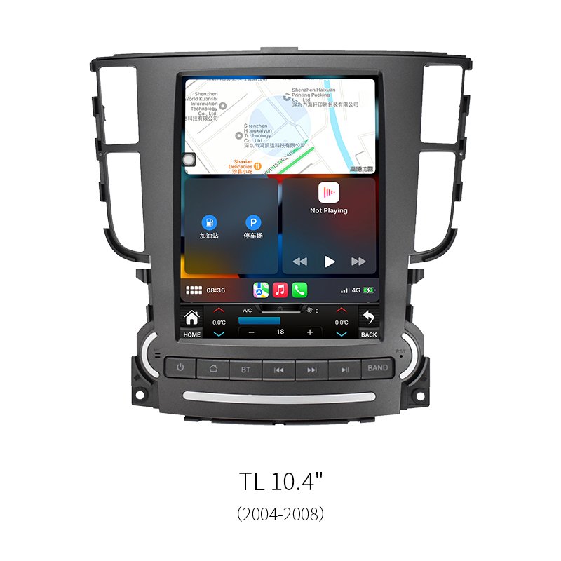 8‑Core Vertical Android Car Head Unit for Acura TL 2004‑2008
