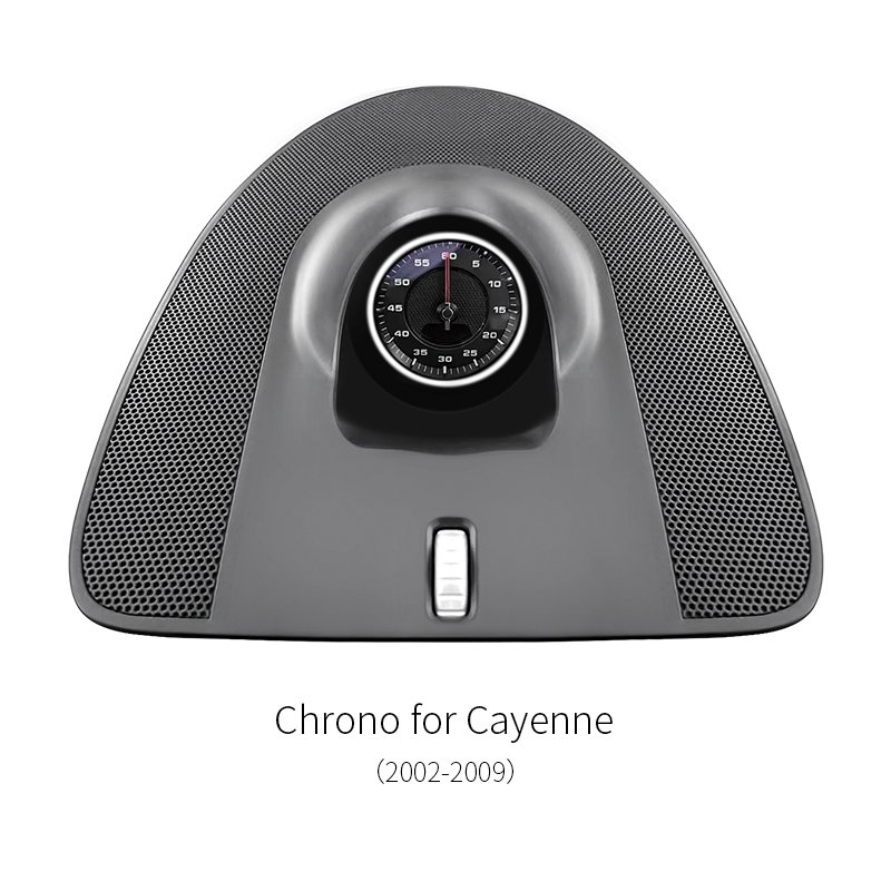 Sport Chrono Clock Dashboard Speaker Cover For Porsche Cayenne 2002‑2009 Interior Upgrade Part