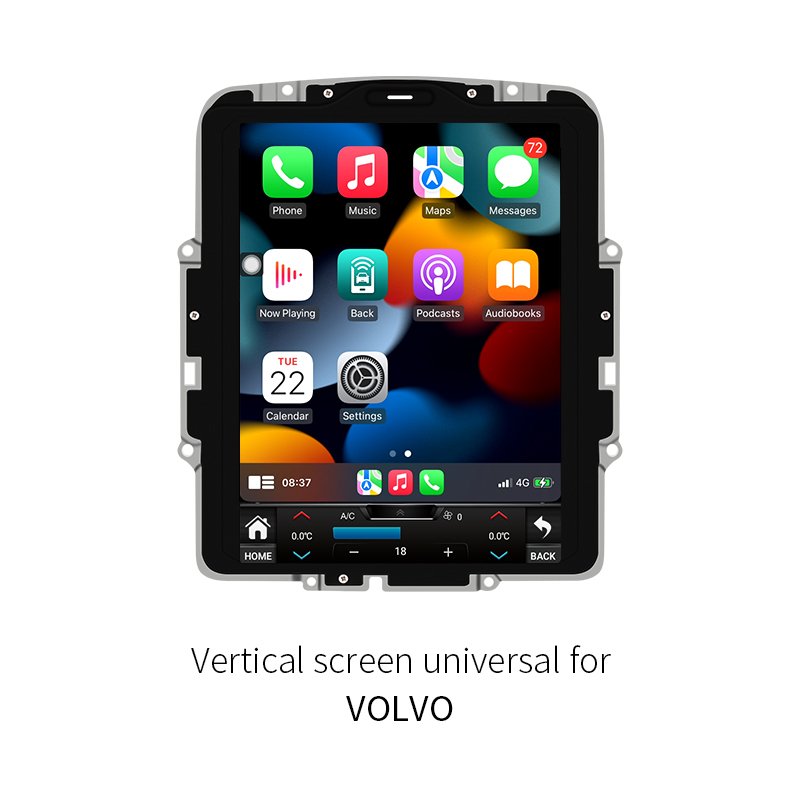 Universal Vertical Screen 8-Core Android Car Head Unit for Volvo