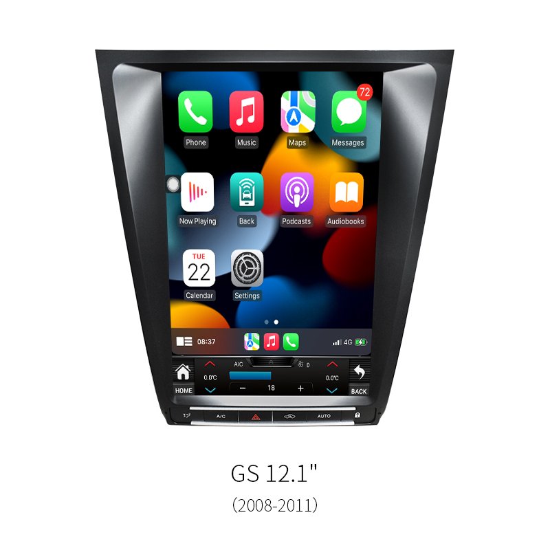 12.1 Inch Android Car Stereo Radio For Lexus GS 2008‑2011 8‑Core 1920*720 GPS Navigation Multimedia Player