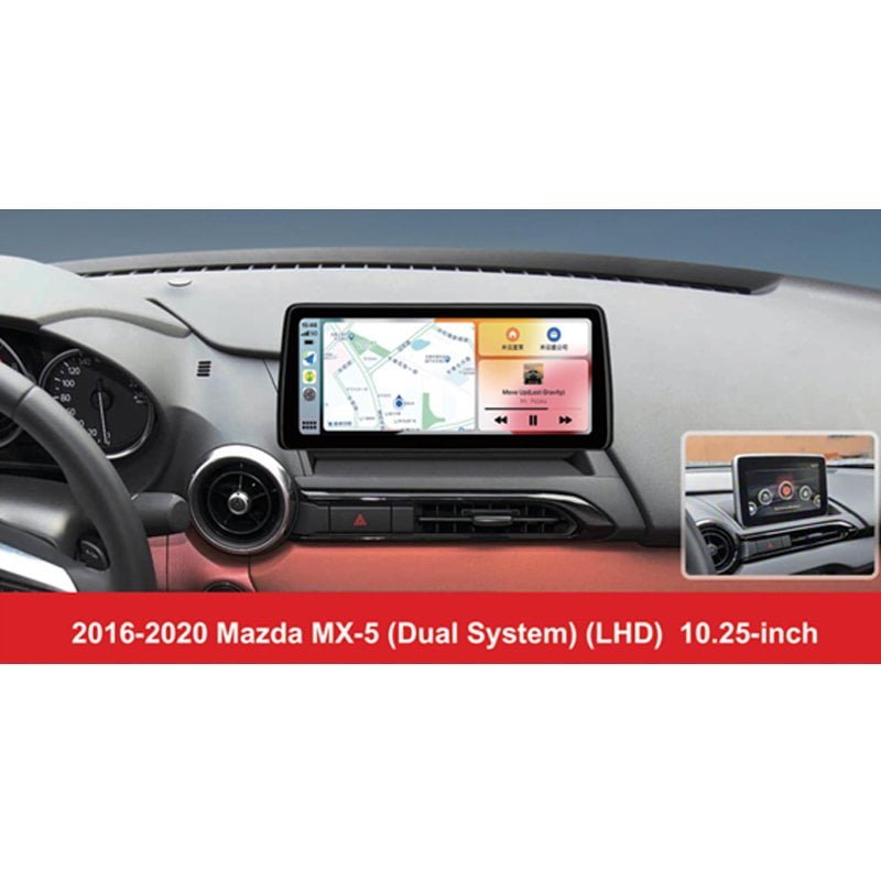 For Mazda MX‑5 2016‑2020 10.25″ Dual‑System Android Car Stereo LHD