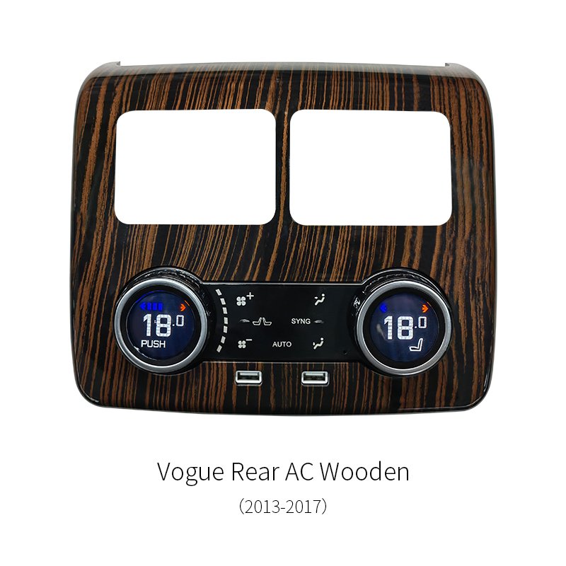 Rear Digital AC Climate Control Panel Wooden Trim For Range Rover Vogue L405 2013‑2017