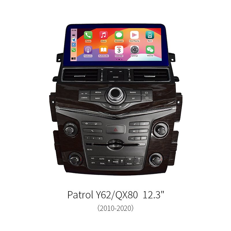12.3″ Android Car Stereo Radio For Nissan Patrol Y62 Infiniti QX80 2010‑2020 8‑Core 1920*720 GPS Navigation Multimedia Player