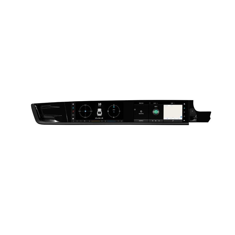 For Porsche Panamera 2010‑2016 RHD Dual‑Screen Android Multimedia Dashboard