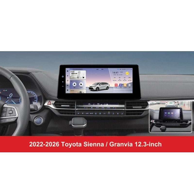 Toyota Sienna Granvia 2022‑2026 12.3″ Android Car Stereo CarPlay GPS