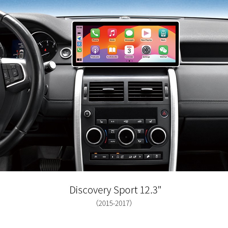 Android Car Head Unit 12.3″ Wireless CarPlay Android Auto Stereo Radio for Land Rover Discovery Sport 2015‑2017