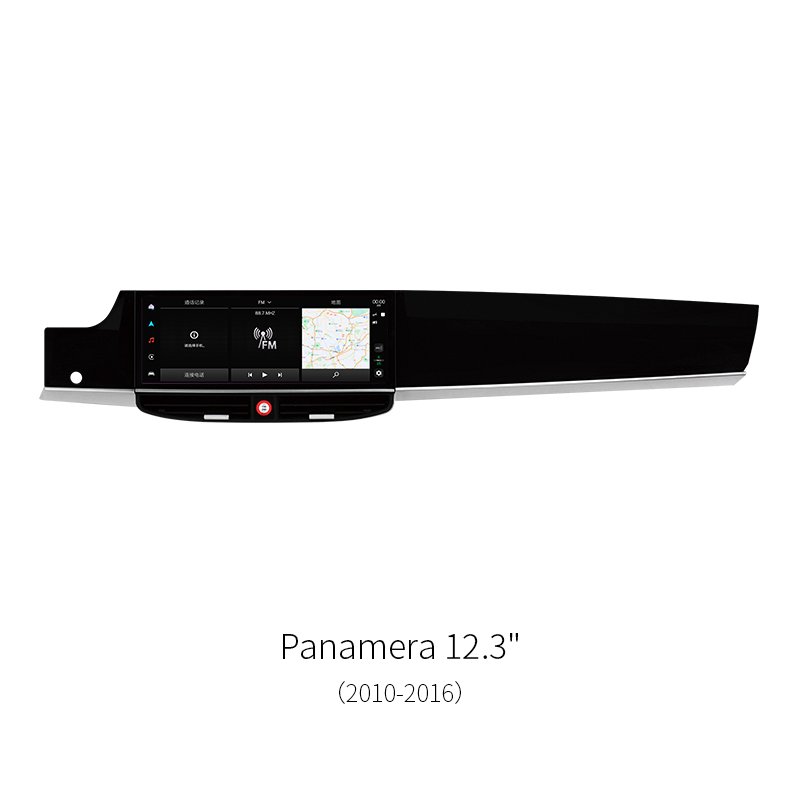 Android Head Unit Car Radio GPS Navigation Stereo 12.3 Inch For Porsche Panamera 2010‑2016, Aluminum Alloy Car Multimedia Player