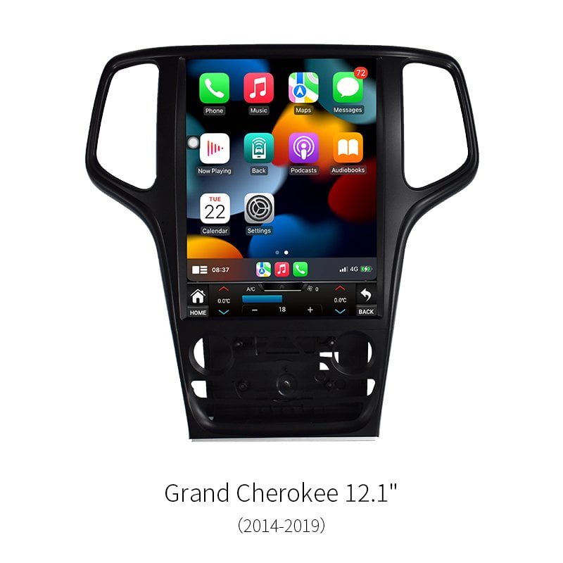 For Jeep Grand Cherokee 2014‑2019 Vertical Android Car Stereo GPS Navigation Head Unit