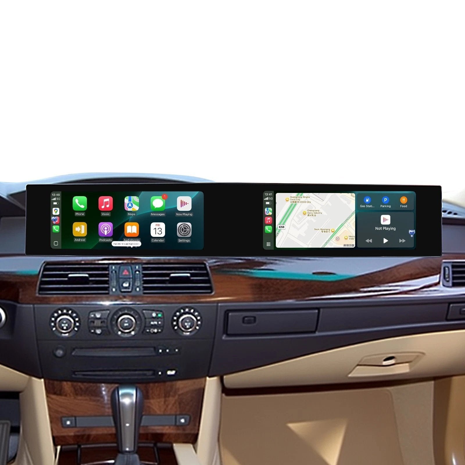 For BMW E60 5‑Series Dual‑Screen Android Car Radio 2004‑2012