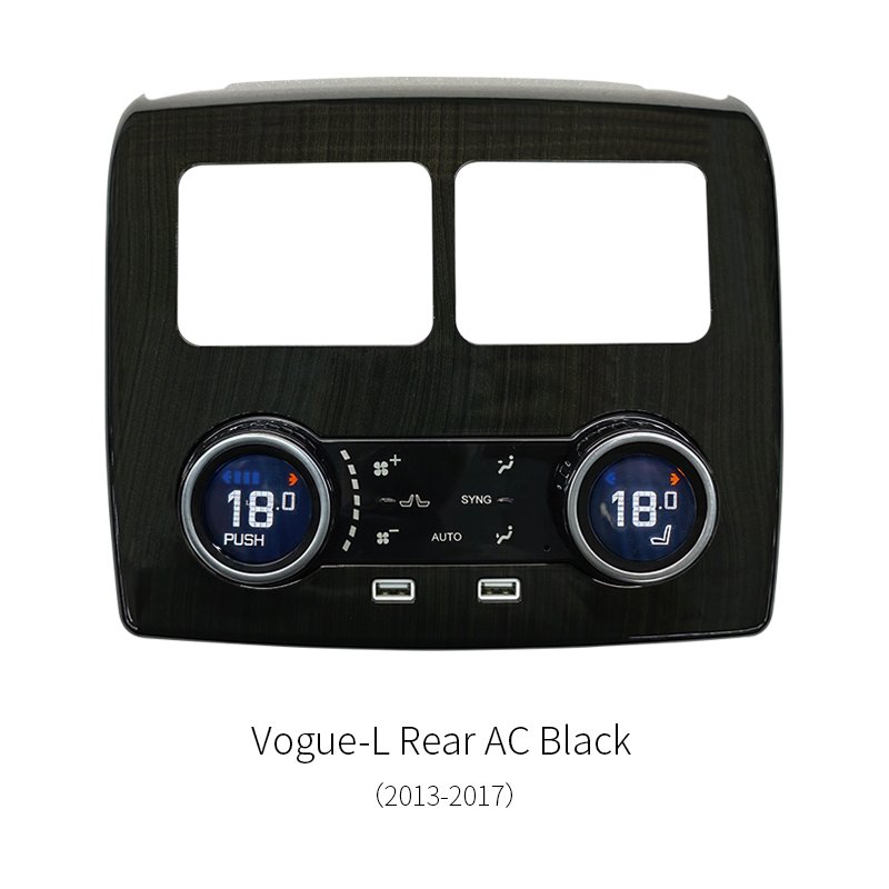 Long Wheelbase Rear Digital AC Climate Control Panel Black Wood Trim For Range Rover Vogue L405 LWB 2013‑2017
