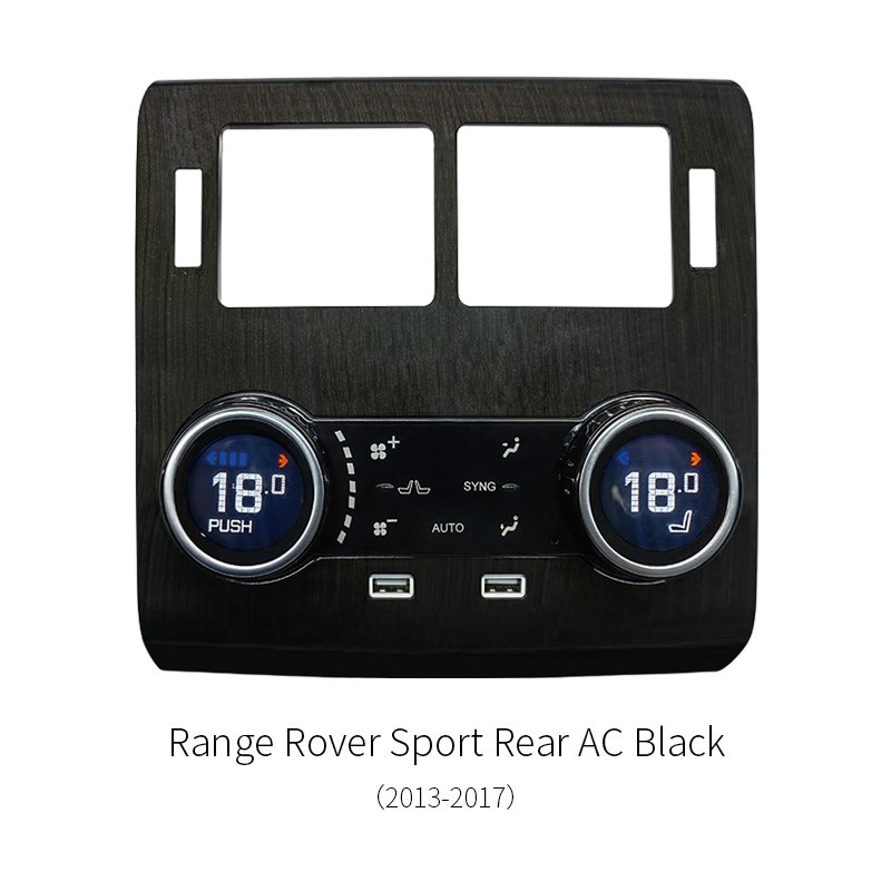 Rear Digital AC Climate Control Panel Black Wood Trim For Range Rover Sport L494 2013‑2017
