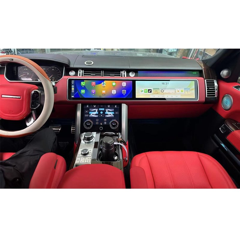 For Range Rover Vogue Sport Left‑Hand Drive Dual‑Screen Upgrade Kit Dual 12.3″ /15.5″ LCD Dual‑Screen Interaction Android Car Multimedia Player