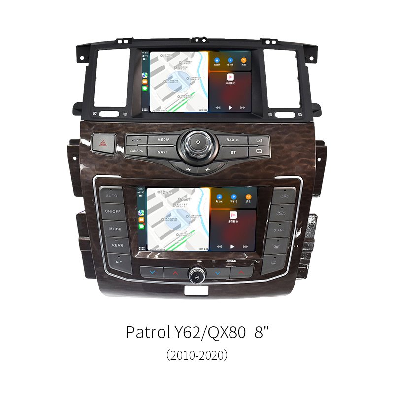 8″ Android Car Stereo Radio For Nissan Patrol Y62 Infiniti QX80 2010‑2020 8‑Core 1920*720 GPS Navigation Multimedia Player