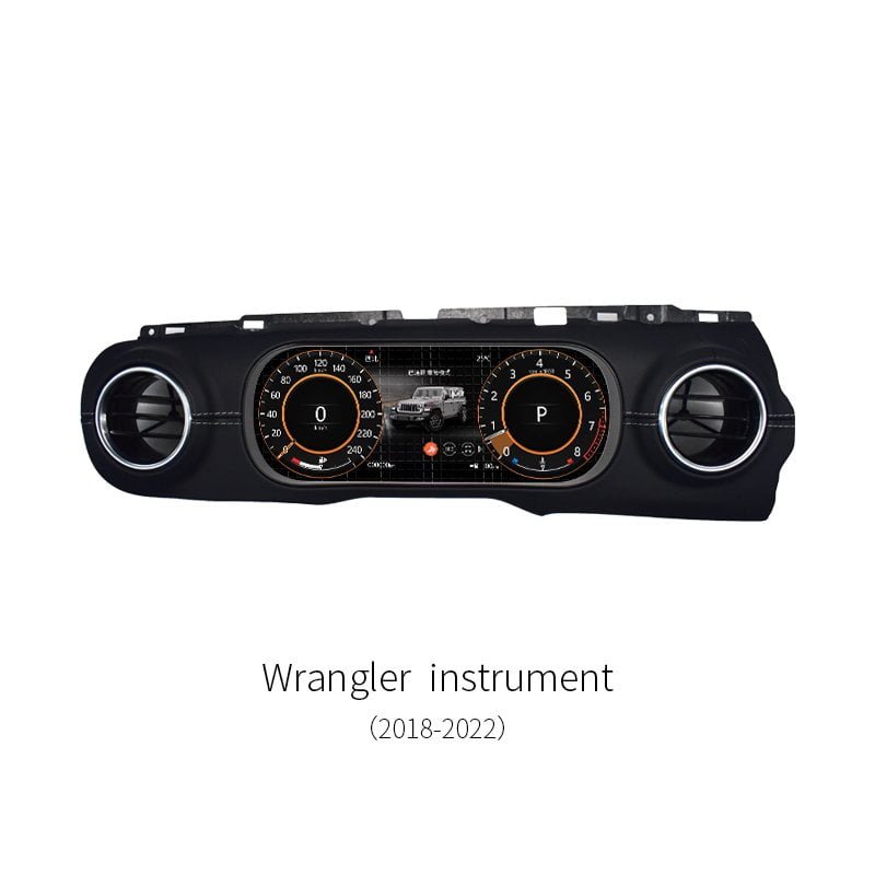 For Jeep Wrangler 2018‑2022 Digital Instrument Cluster Full LCD Dashboard Speedometer