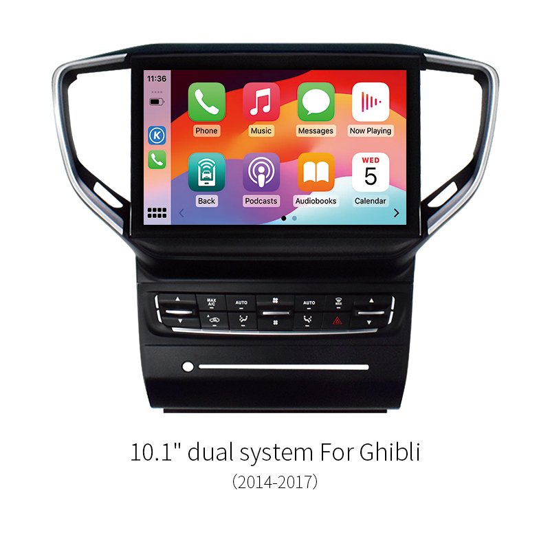10.1″ Dual‑System Android Car Stereo GPS Head Unit For Maserati Ghibli 2014‑2017 Infotainment Upgrade