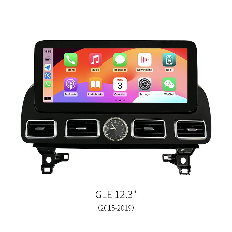 12.3″ Android Infotainment Screen For Mercedes GLE W166 2015‑2019 Wireless CarPlay Upgrade