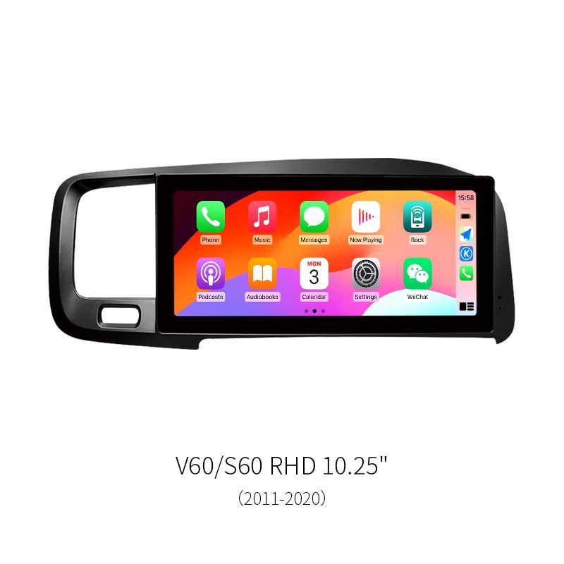 8-Core Android Car Head Unit for Volvo V60 S60 RHD 2011-2020