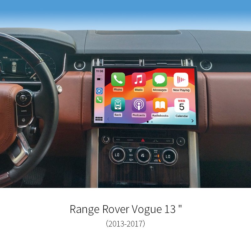 Android Car Head Unit 13″ Wireless CarPlay Android Auto Stereo Radio for Range Rover Vogue 2013‑2017