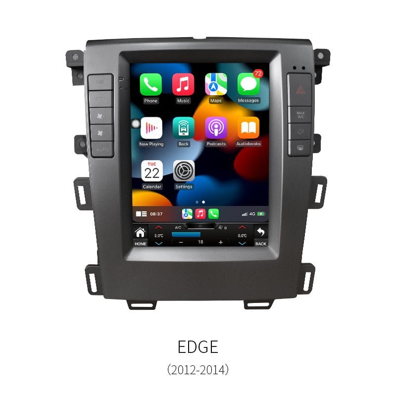 Vertical Screen Android Car Radio 8‑Core Carplay Android Auto GPS Navigation Stereo Head Unit for Ford Edge 2012‑2014