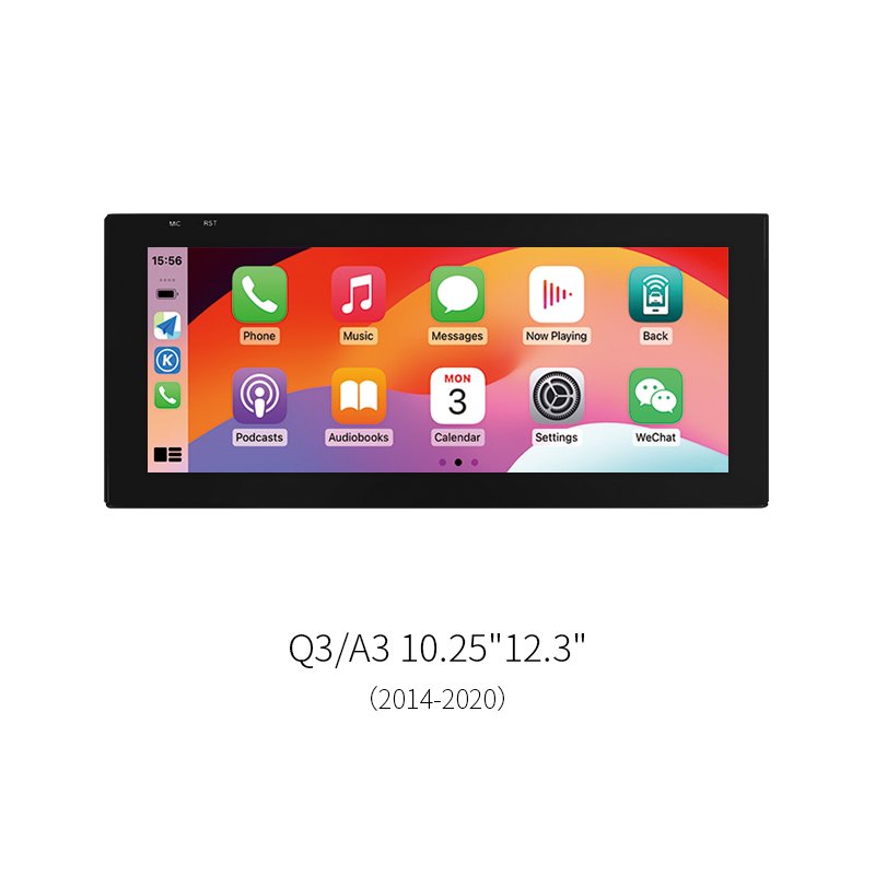 10.25"/12.3" 8-Core Android Car Head Unit for Audi Q3 8U A3 8V 2014-2020 1920*720 HD Touch Screen Infotainment Stereo Upgrade