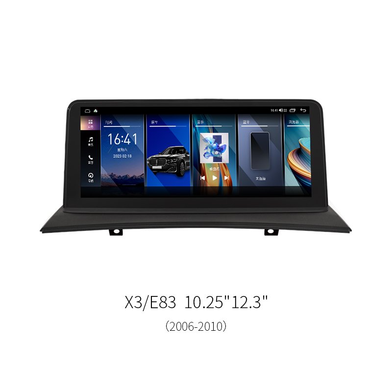 10.25"/12.3" 8-Core Android Car Head Unit for BMW X3 E83 2006-2010 1920*720 HD Touch Screen Infotainment Stereo Upgrade