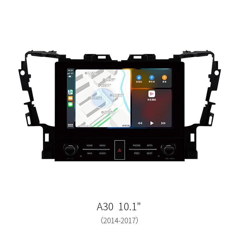 10.1″ Horizontal Screen Android Car Stereo For Toyota Alphard A30 2014‑2017 8‑Core 1920*720 GPS CarPlay Radio Multimedia Player
