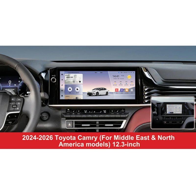 For Toyota Camry 2024‑2026 ME NA 12.3″ Android Car Stereo CarPlay GPS