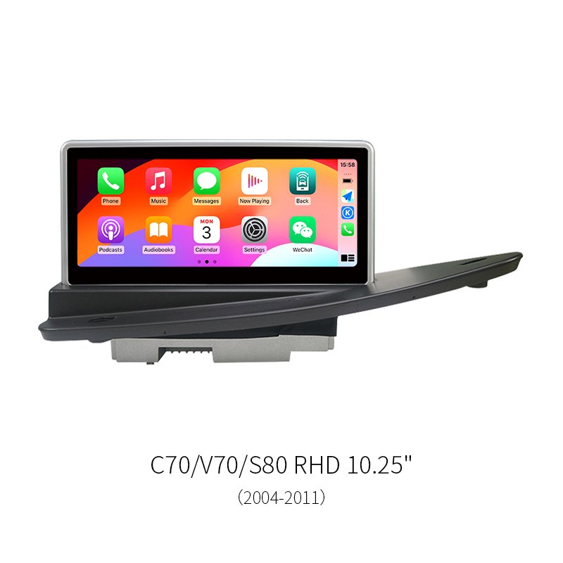 8-Core Android Car Head Unit for Volvo C70 V70 S80 RHD 2004-2011