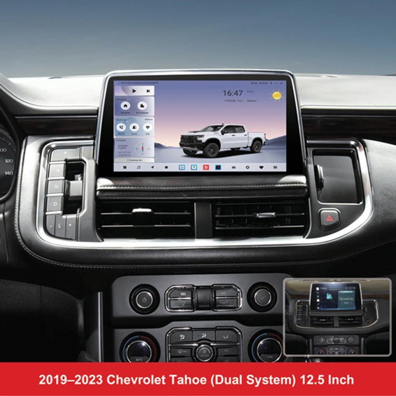 For Chevrolet Tahoe 2019‑2023 12.5″ Dual‑System Android Car Stereo