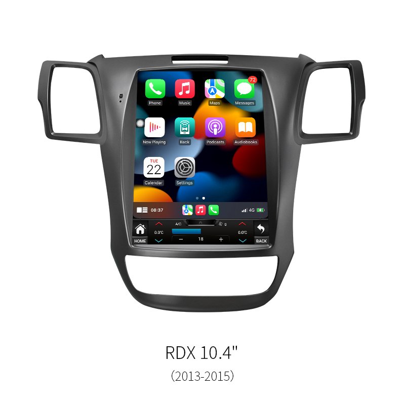 8‑Core Vertical Android Car Head Unit for Acura RDX 2013‑2015