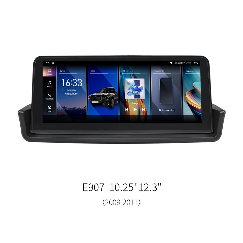 10.25"/12.3" 8-Core Android Car Head Unit for BMW 3 Series E90 E907 2009-2011 1920*720 HD Touch Screen Infotainment Car Stereo Upgrade