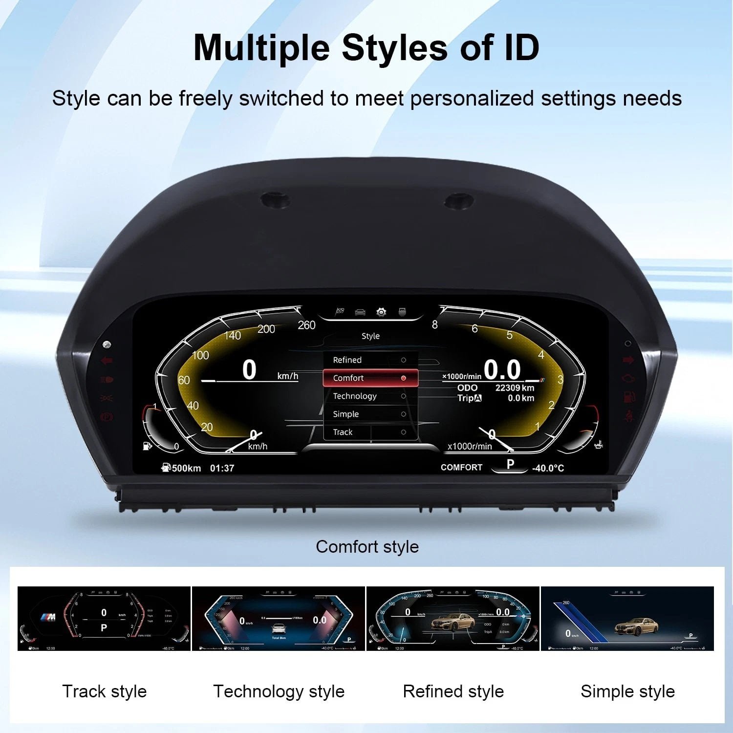 For BMW F20 F48 F49 12.3″ Digital Instrument Cluster | 1 2‑Series X1 X2