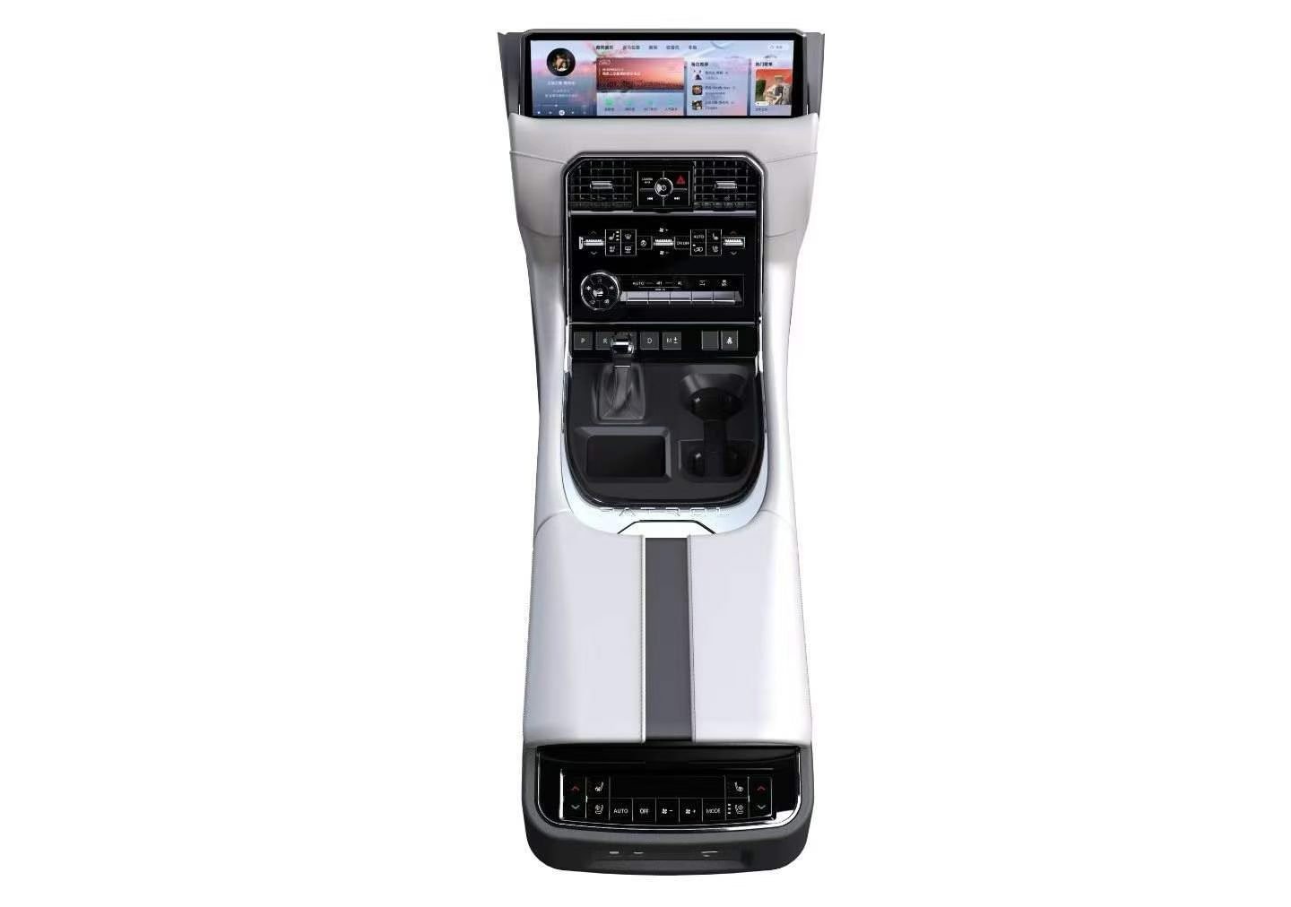 Full Interior Upgrade Kit For Nissan Patrol Y62 To Y63 Style Center Console Assembly With Android Screen 3 Colors